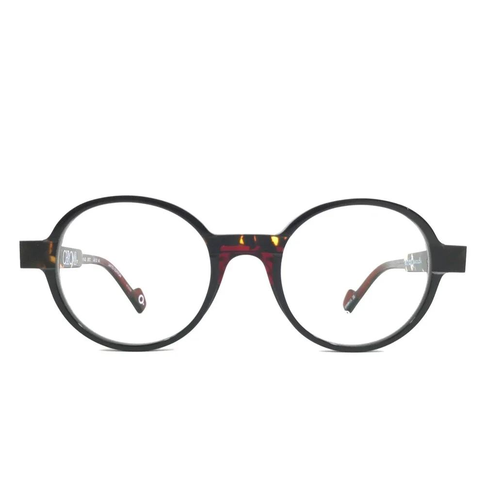 Etnia Barcelona Eyeglasses Frames CHROMA N40 BKRD Black Red Tortoise 48-20-140